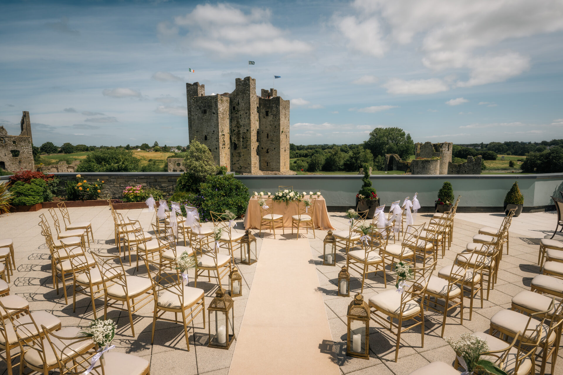 Trim Castle hotel wedding photography